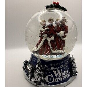 Vintage 2000 Avon Irving Berlin's White Christmas musical snow globe